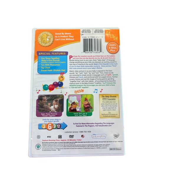 Disney Baby Einstein Babys First Sounds DVD Ages 6 Mos. Plus Pre-Owned - Picture 4 of 4